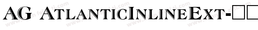 AG AtlanticInlineExt字体转换